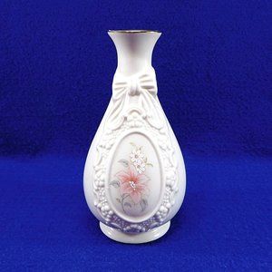 Cameo Ribbon Vase by Royal Heritage Porcelain 6"